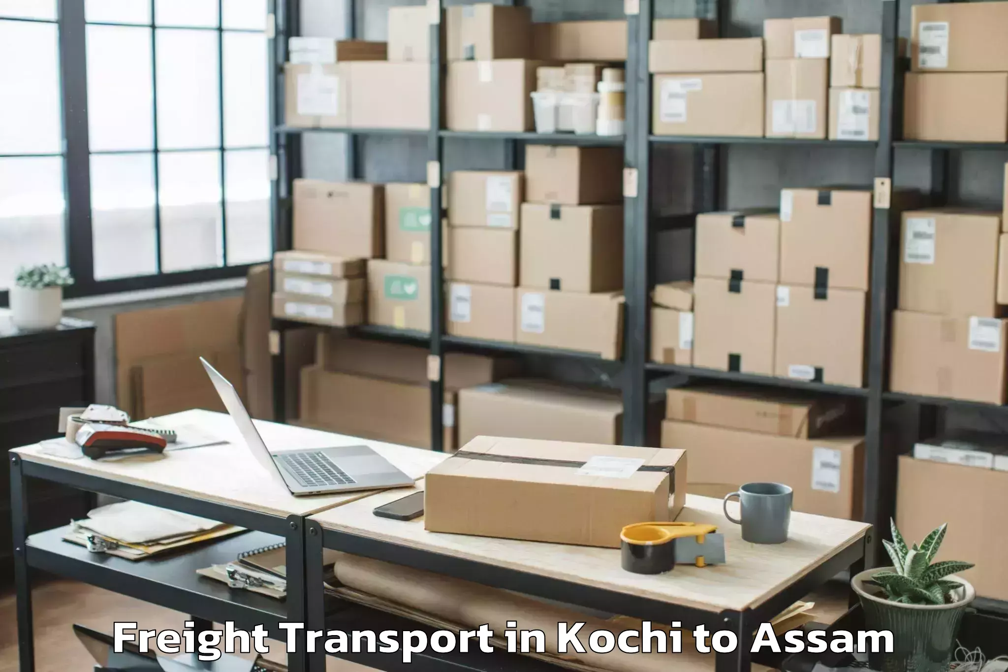 Reliable Kochi to Dibrugarh University Dibrugarh Freight Transport